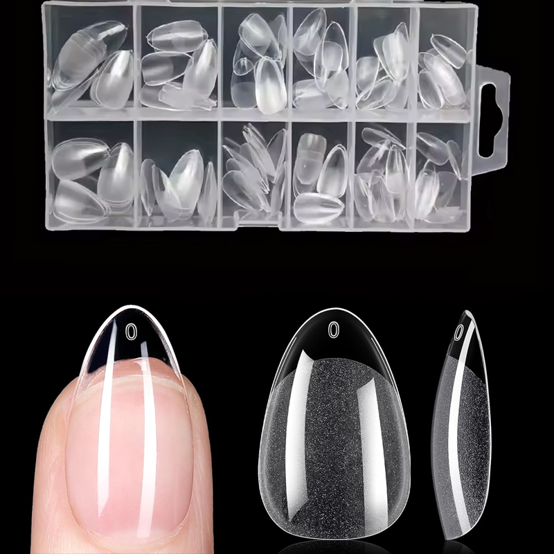 Nail Art Xl - Ultra-Short Almond-Shaped X-Style Nail Tips -