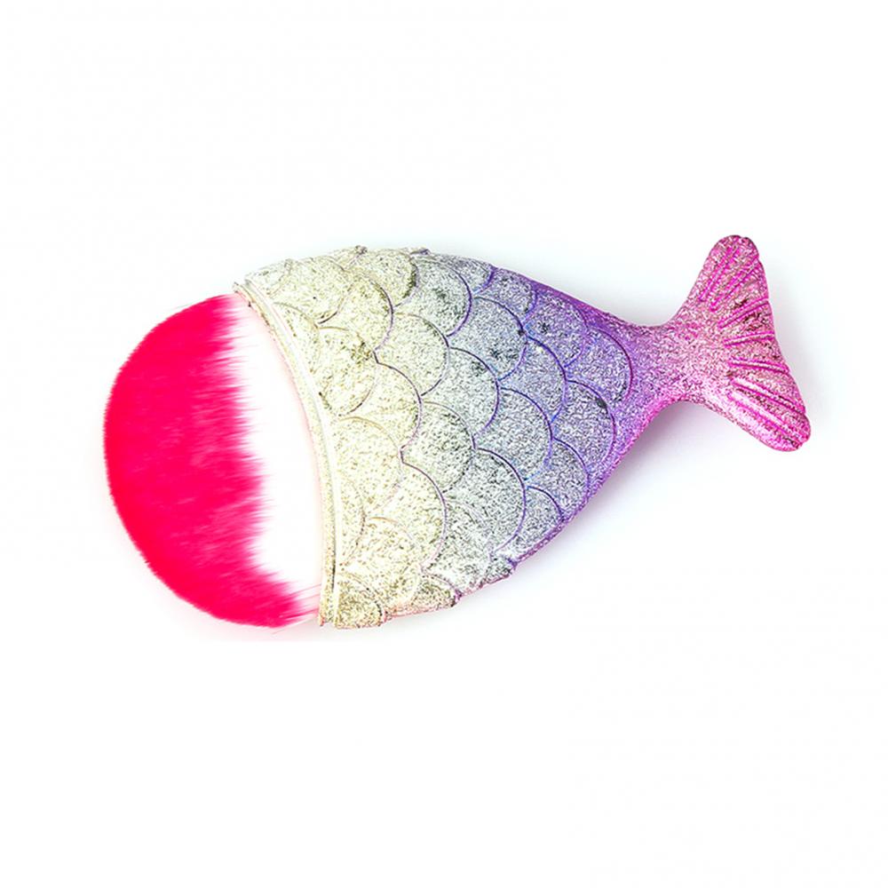 Nail Art Xl - Makeup Brush Mermaid Tail Design Soft