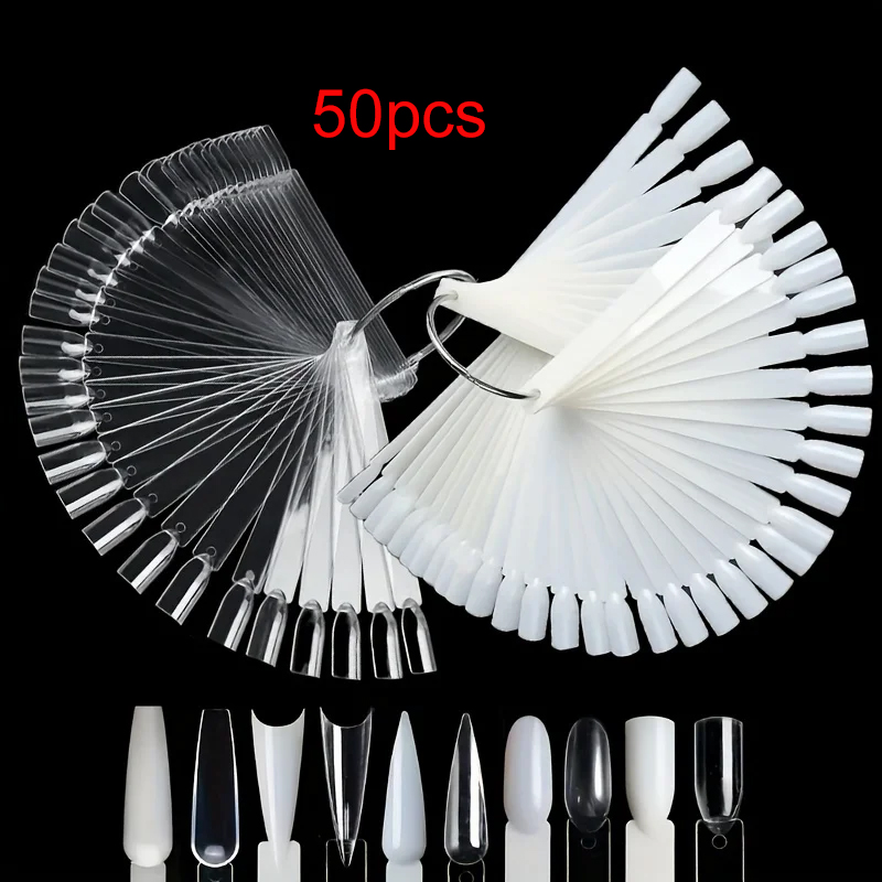 Nail Art Viral - 50 Nail Sample Sticks with Rings,