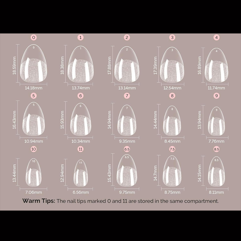Ultra-Short Almond-Shaped X-St - Nail Art Xl 评论和价格