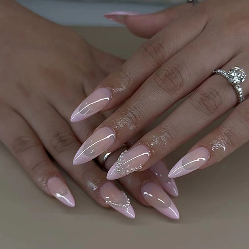24pcs Bow False Nails Sets Pre - Nail Art Valentines Day 评论和价格