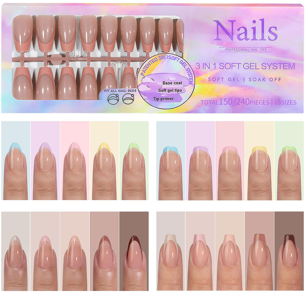 150pcs/box French Fake Nail Me - Nail Art Xl 评论和价格