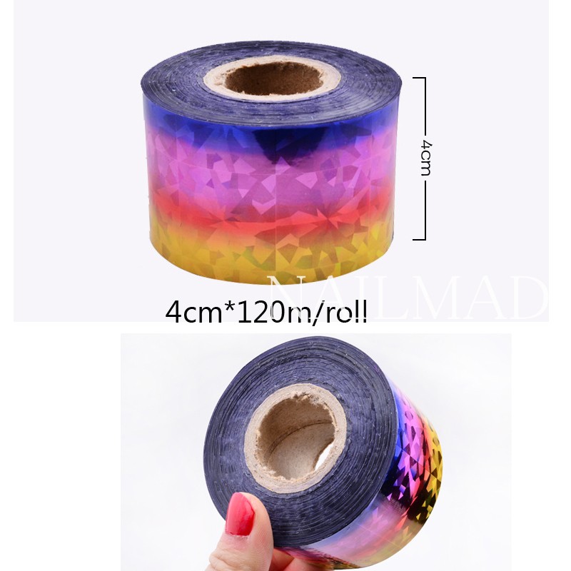 1 roll 120m*4cm Holographic Na - Nail Art Xl 评论和价格