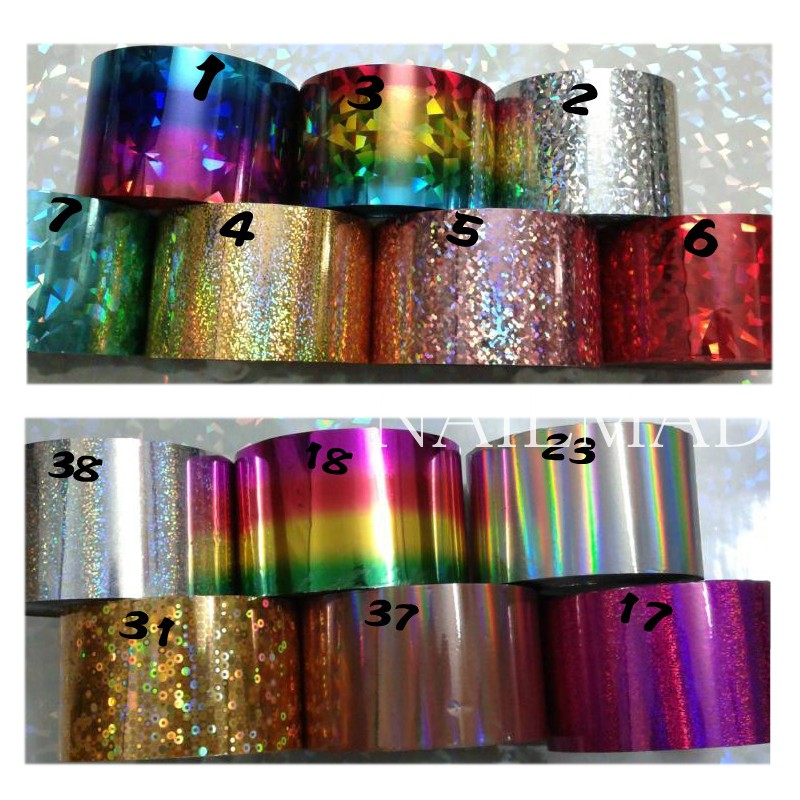 1 roll 120m*4cm Holographic Na - Nail Art Xl 评论和价格