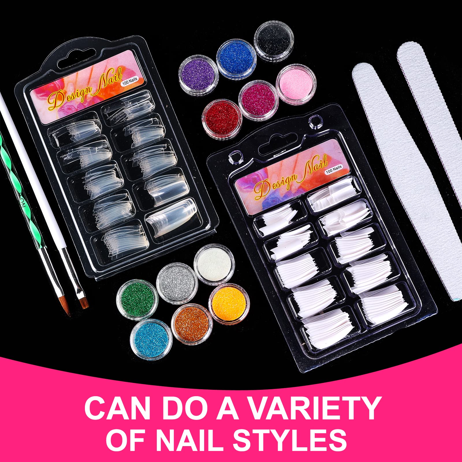 Acrylic Nail Kit, Acrylic Powd - Nail Art Valentines Day 评论和价格