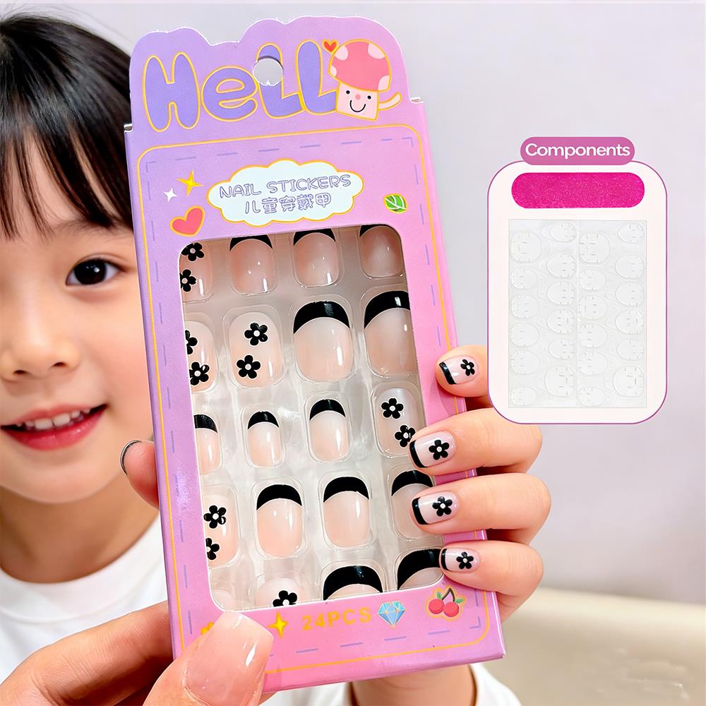 24Pcs/Box Cartoon Kids Press O - Nail Art Design 评论和价格