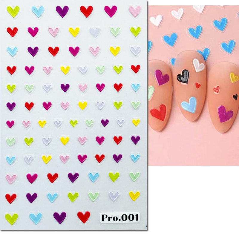 5d Embossed Nail Art Stickers  - Nail Art Valentines Day 评论和价格