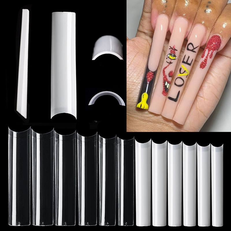 500 Pcs Long Square No C Curve - Nail Art Xl 评论和价格