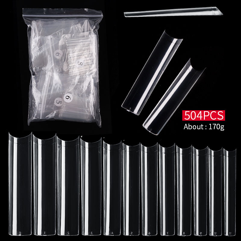 500 Pcs Long Square No C Curve - Nail Art Xl 评论和价格