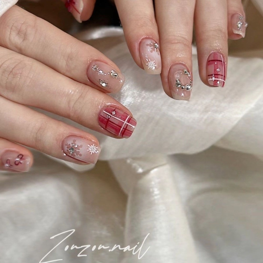 Wine Red Nail Art Decorations  - Nail Art Burgundy 评论和价格