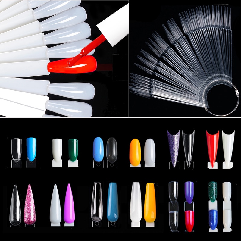 Nail Display Sticks Clear Natu - Nail Art Viral 评论和价格