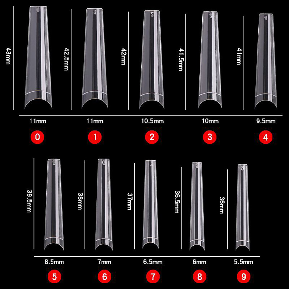 Coffin Fake Nail Tips Acrylic  - Nail Art Xl 评论和价格