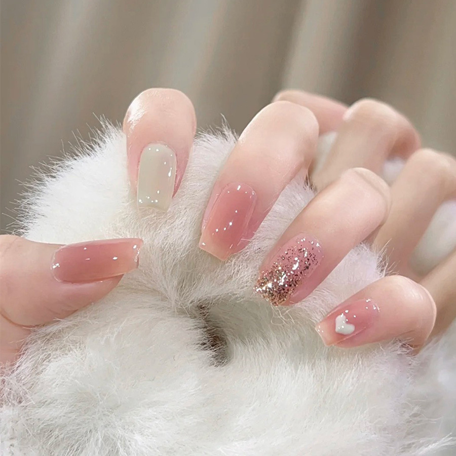 24pcs/set Short Medium fake na - Nail Art Design 评论和价格