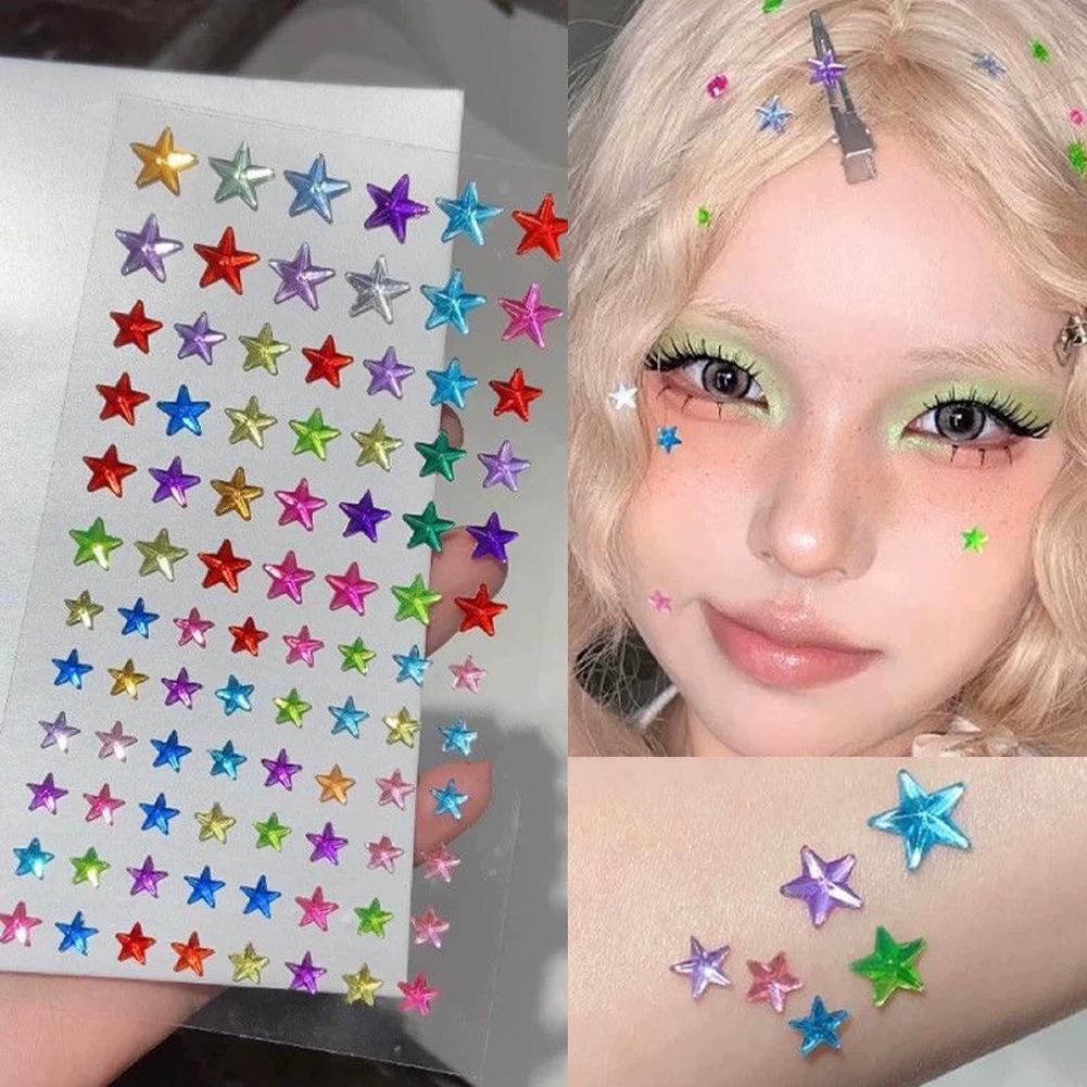 Self-Adhesive Face Rhinestones - Nail Art Design 评论和价格