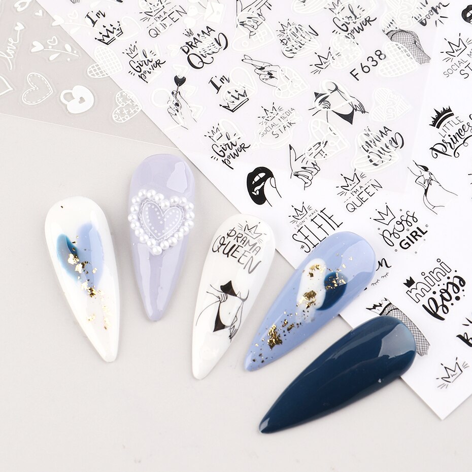 2pcs Heart Love Design 3D Nail - Nail Art Valentines Day 评论和价格