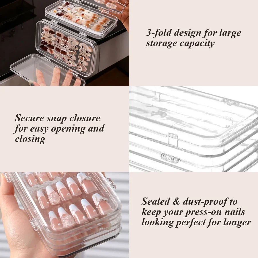 Clear Foldable Press On Nail S - Nail Art Viral 评论和价格