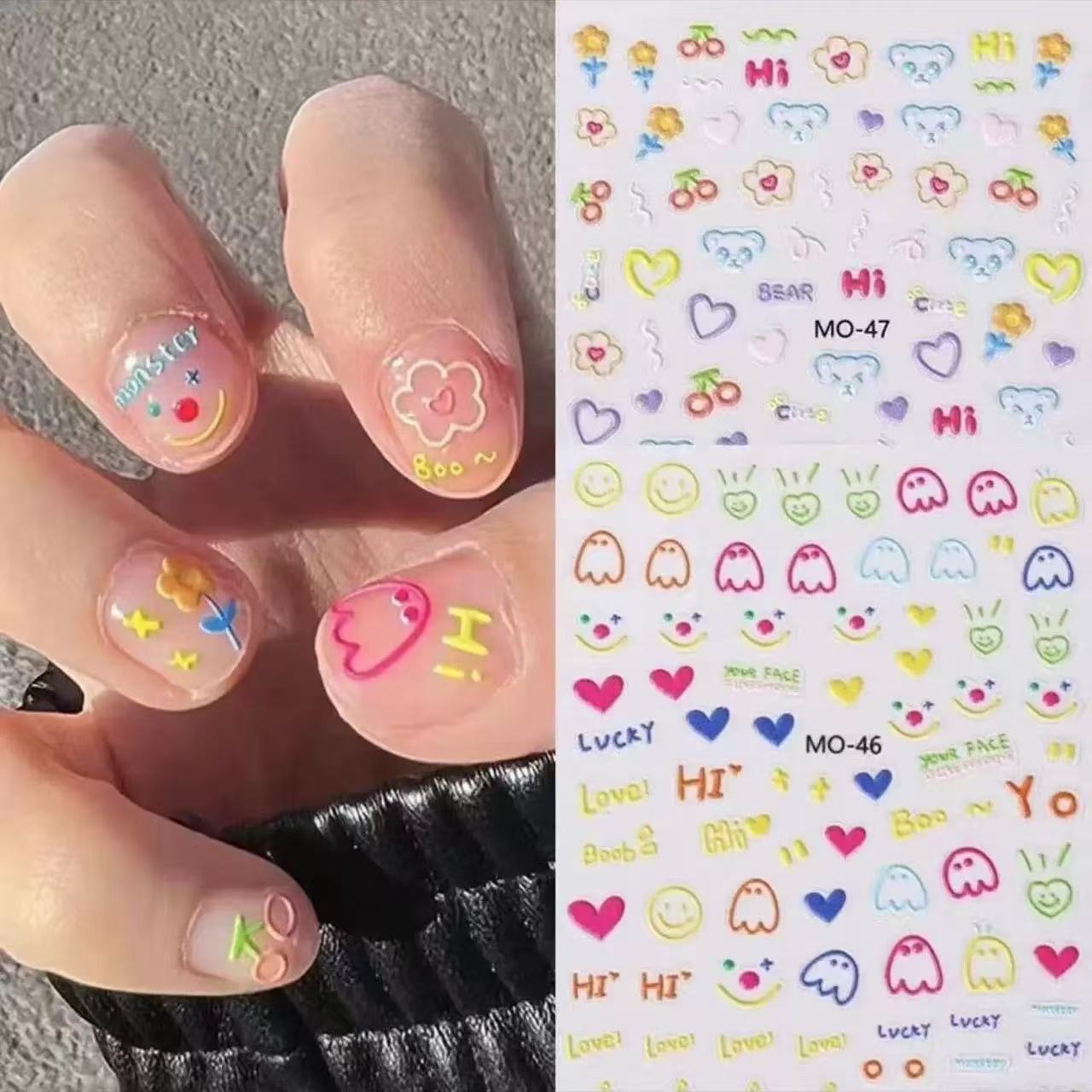 Viral Cartoon Animal Nail Art  - Nail Art Viral 评论和价格