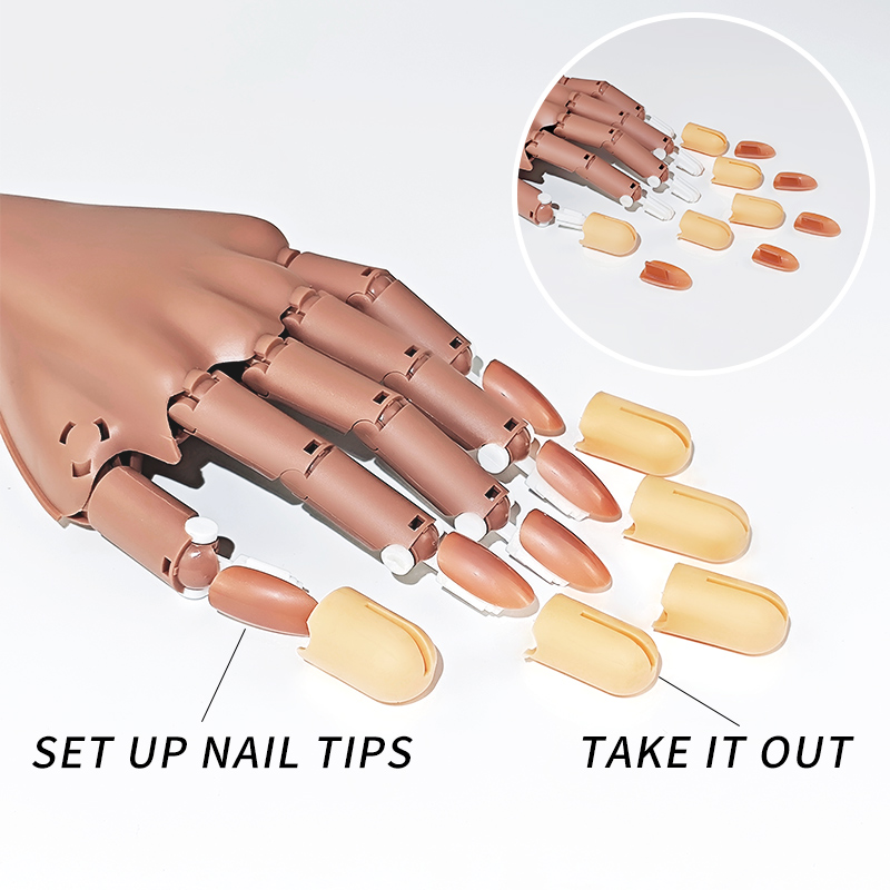 Nail Fake Practice Hand Movabl - Nail Art Viral 评论和价格