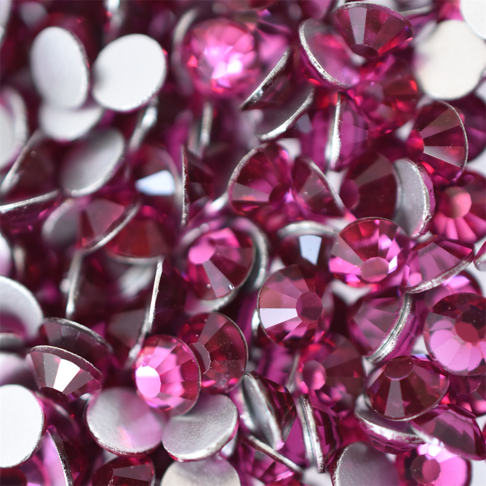 Glass Red 1440PCS SS16 SS20 Ro - Nail Art Fuchsia 评论和价格
