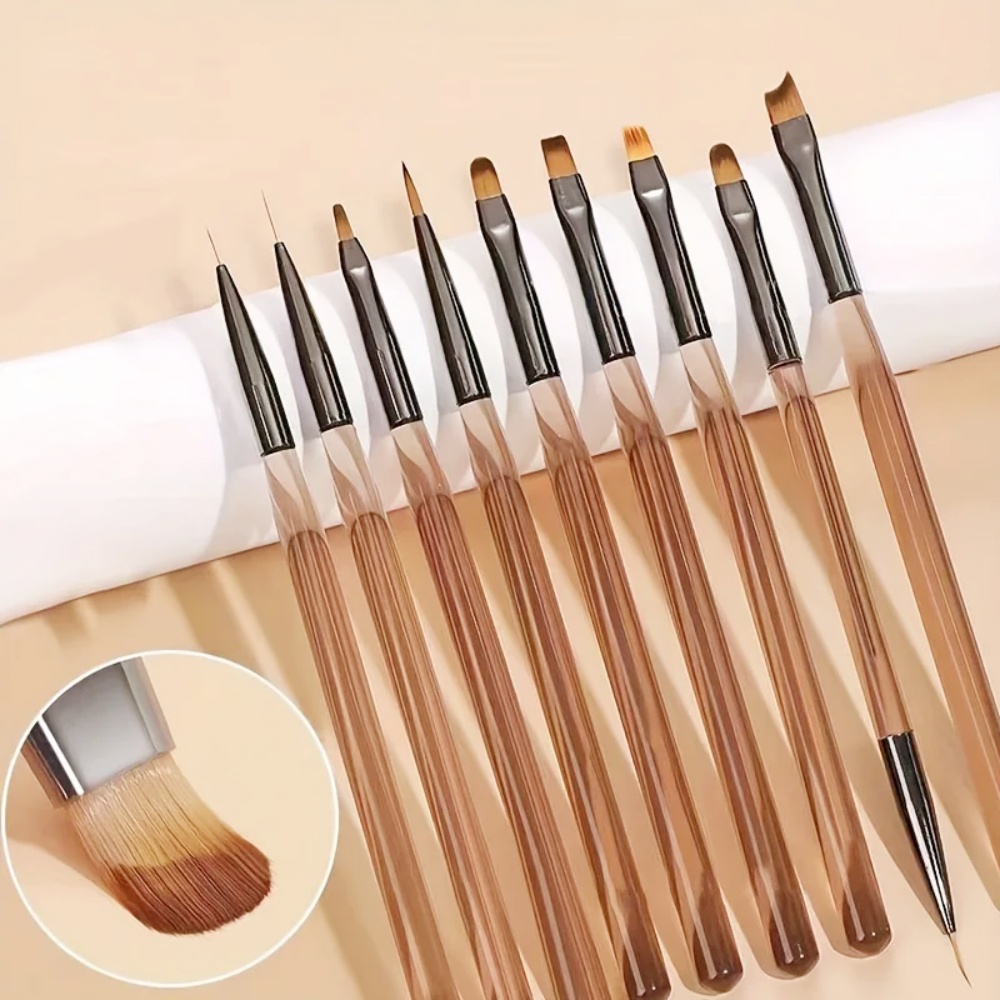 9PCS Nail Brush for Nail Art D - Nail Art Viral 评论和价格